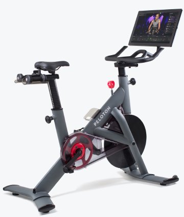 Stock image of a Peloton bicycle unit
