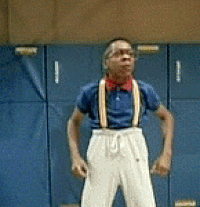 Steve Urkel in suspenders gif