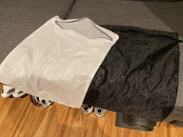 Laundry bags used to put cycling clothes into and then into the washer