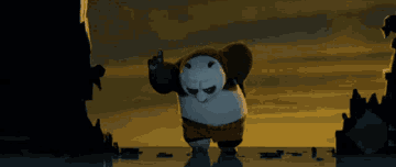 Hilarious part of the movie, I'll add Po from Kung Fu Panda having a hard time getting up the stairs