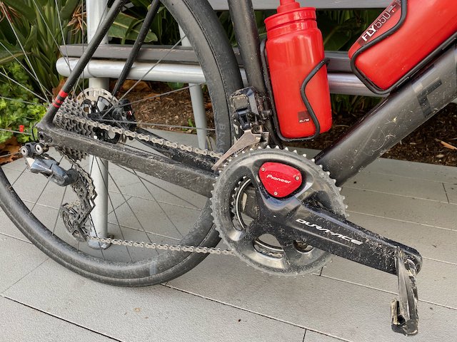 A very dirty Factor O2 VAM bike after riding in the rain in Lake Forest, Orange County, California