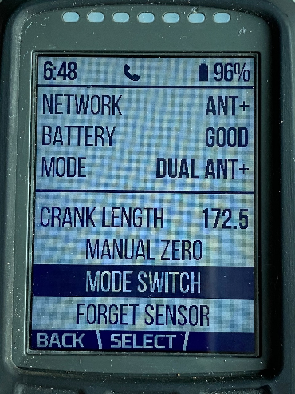 The Wahoo Elemnt Bolt devices page showing the Pioneer Mode Switch option