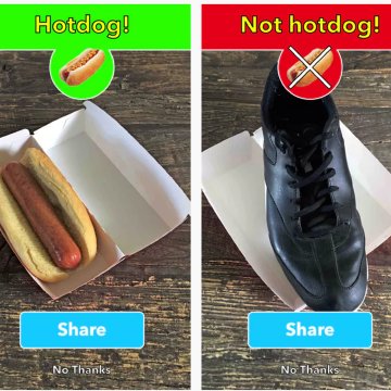 If you haven't seen HBO's Silicon Valley, you need to! Screenshot from popular hot dog not a hot dog app from HBO's Silicon Valley