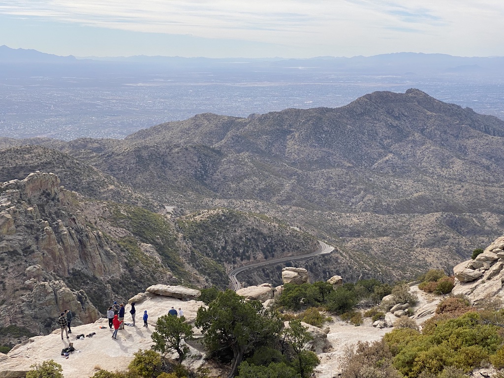 View out from Windy Point on the way up to Mount Lemmon