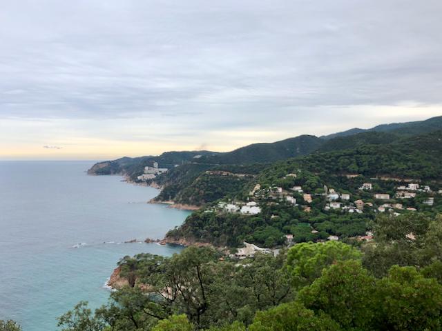 View out over the Costa Brava near Sant Feliu de Guíxols