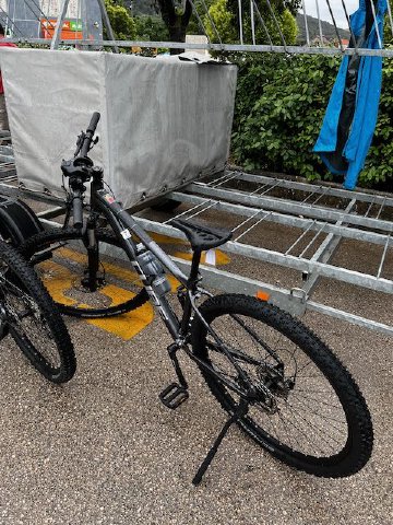 Not too bad! This thing could roll over anything I threw at it Cube aluminum 29er mountain bike