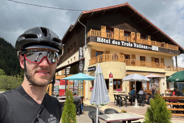 Hôtel des Trois Vallees at the top of the Col de Turini in France