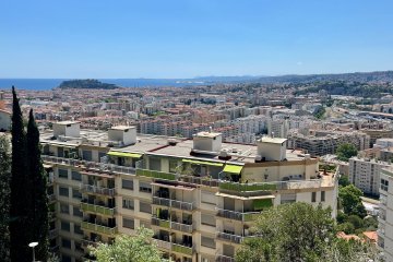 This was just so beautiful View looking west over Nice, France from the beginning of the Col d'Éze