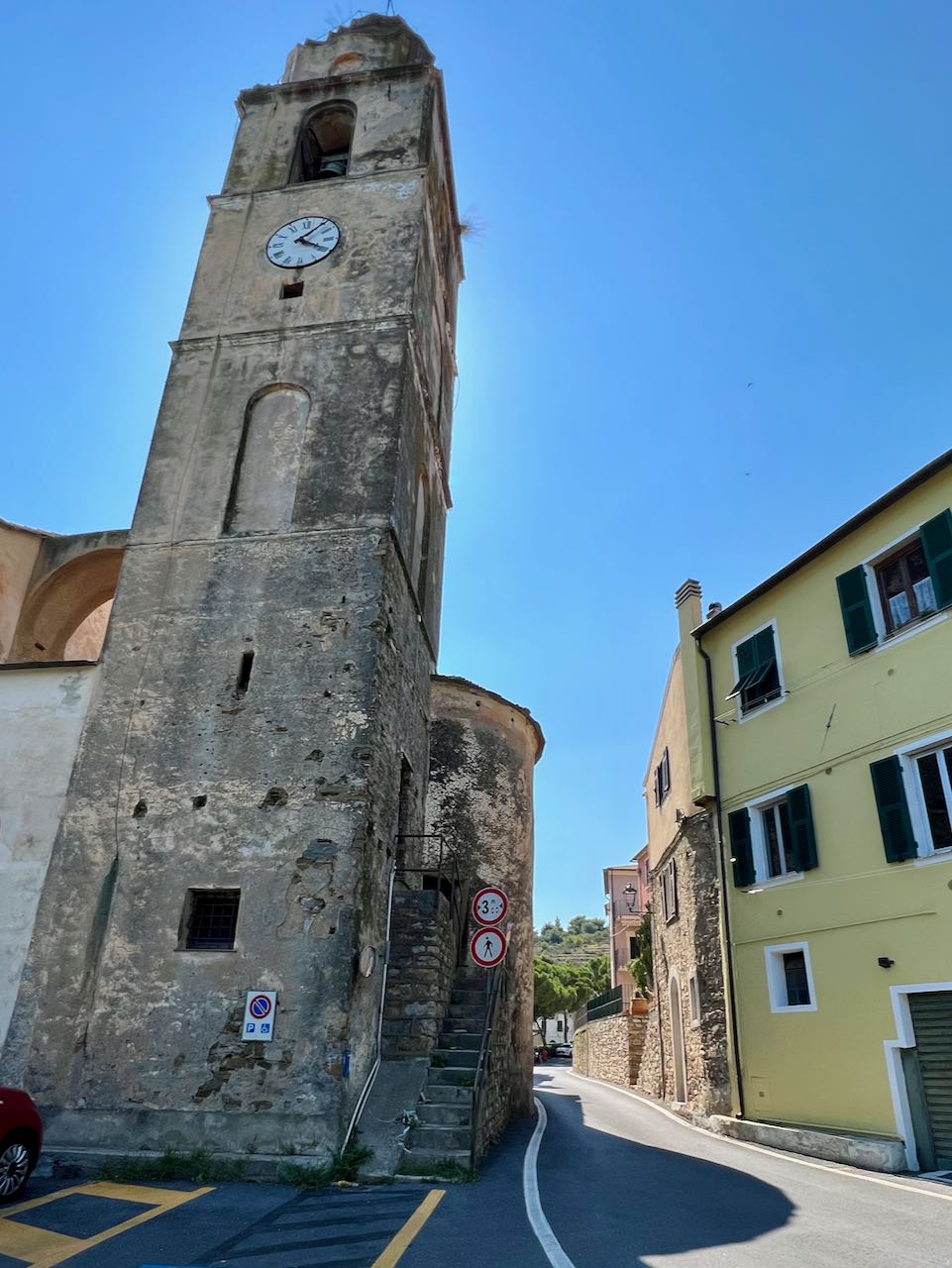 Church at the top of the Cipressa climb
