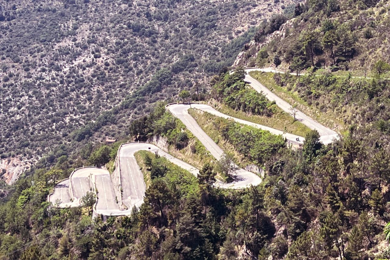The Lacets of the Col de Braus