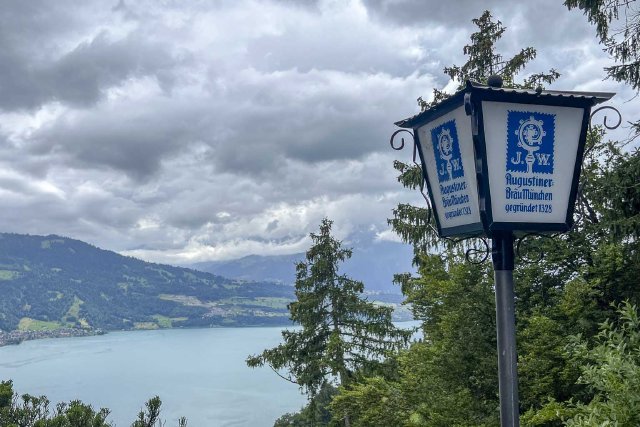 Lamp post at the Restaurant Luegibrüggli