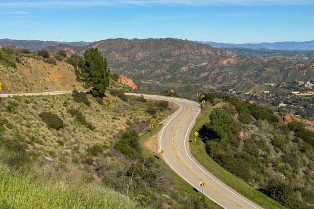View from the top of The Snake near Cornell, CA